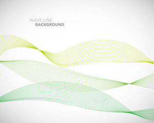 Elegant abstract vector wave line futuristic style background template