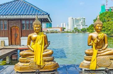 Landmarks in modern city of Colombo
