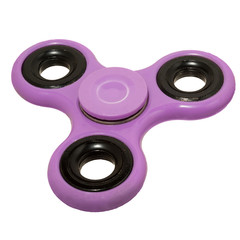 Violet spinner isolated on white background