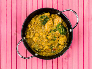 Keralan Chicken Curry In Coconut Sauce and Vegetables © Martin Lee