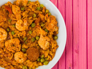 Chicken King Prawn and Chorizo Spanish Paella