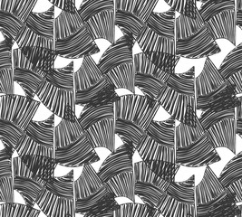 Wavy trapezoids black on white