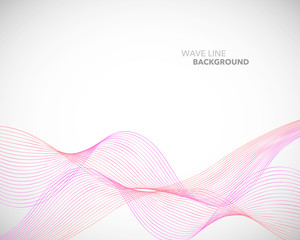 Elegant abstract vector wave line futuristic style background template