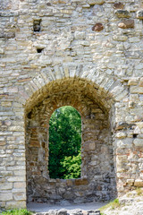 Fototapeta na wymiar old stone castle ruins