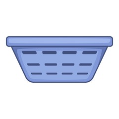 Clothes basket icon, cartoon style