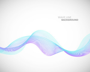 Elegant abstract vector wave line futuristic style background template