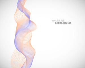 Elegant abstract vector wave line futuristic style background template