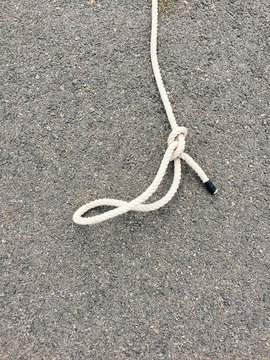 Rope tied into a lasso or loop