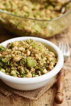 Freekeh, Chickpea and Herb Salad