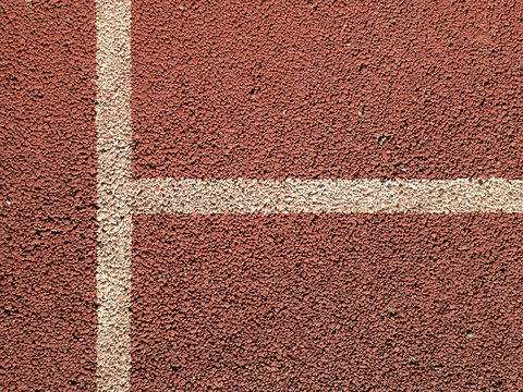 Lines on tennis court
