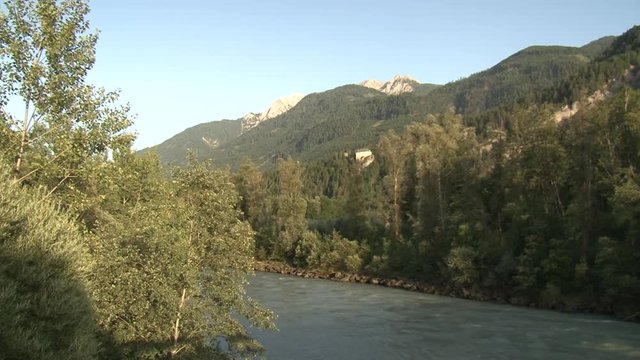 Dellach im Drautal, Oberdrautal, Drautal, Burg, Festung, Gailtaler Alpen, Rei&szlig;kofel, Stein, Schloss, Schloss Stein, Burg Stein, Felsenburg