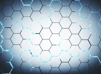 Hexagonal backdrop