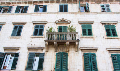 Old windows and terraces