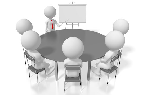 3D seminar/ training/ case study/ conference concept