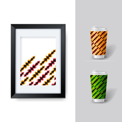 Mockup template for branding and product designs. Isolated realistic cups for coffee or tea and unique design. Easy to use for advertising branding and marketing.