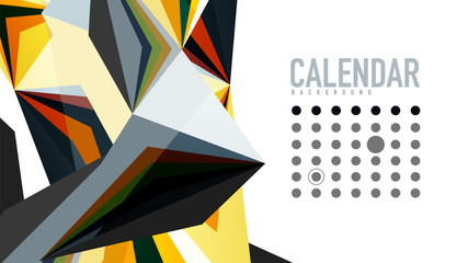 Modern triangle presentation template