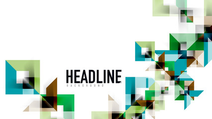 Business presentation geometric template