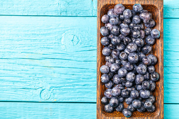Fresh blueberry in a bowl.