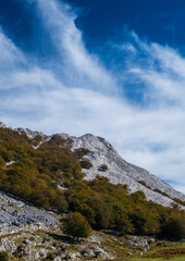 Amboto trail view in autumn