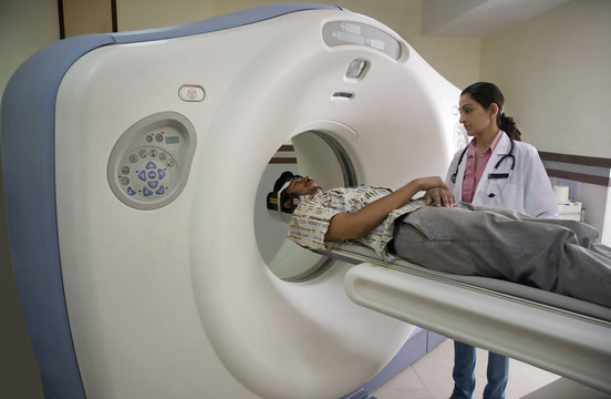 Patient getting an MRI 