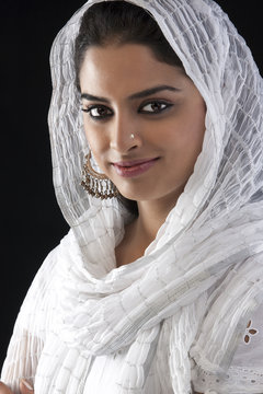 Portrait of a Muslim woman 