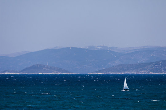 Sailing on the turkish aegean sea (Cesme - Izmir - Turkey)