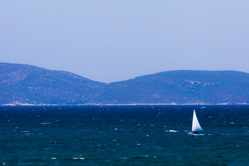 Sailing on the turkish aegean sea (Cesme - Izmir - Turkey)