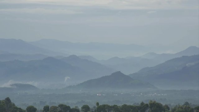 Ruanda Higlands landscape timelapse