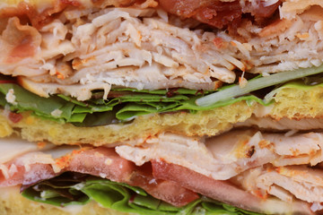 Fresh chicken meat sandwich