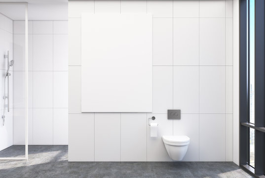 White lavatory, poster