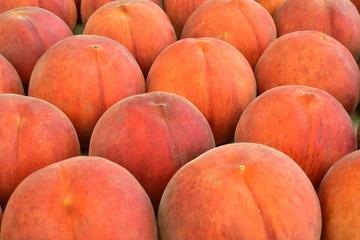 Fresh juicy peach fruit