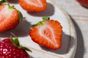 Raw Organic Red Strawberries