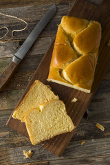 Homemade Sweet Brioche Bread Loaf