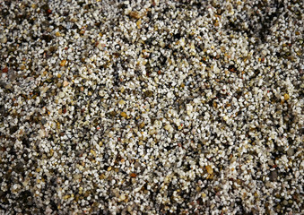 grained multicolored river sand