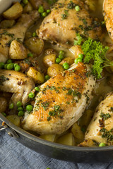 Homemade Baked Chicken Vesuvio