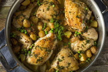 Homemade Baked Chicken Vesuvio