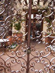 Wrought-iron gate, Sedona, Arizona