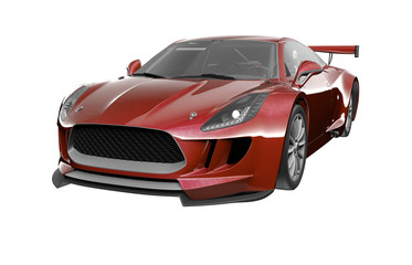 Modern Car render isolated 