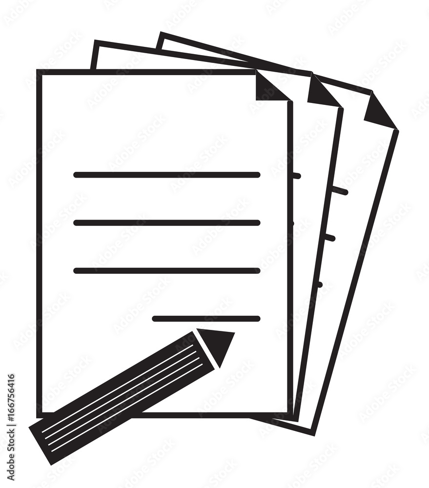 Poster document icon on white background. flat style design. document sign.