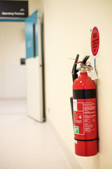 Fire extinguisher in hospital