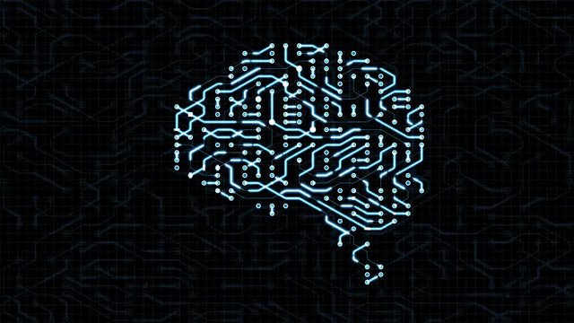 Seamless looping animation of a brain circuit board. 16-Bit. 4K UHD. 