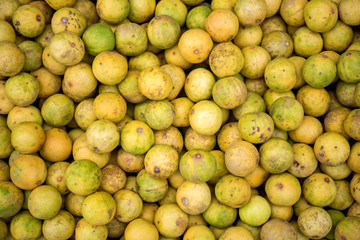 Fresh lemon in the market