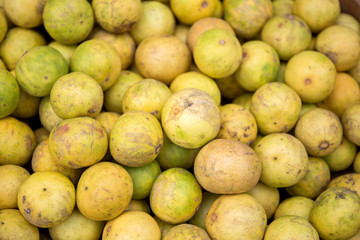 Fresh lemon in the market