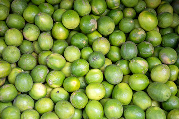 Fresh lemon in the market