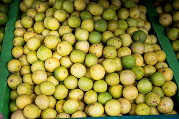 Fresh lemon in the market