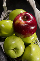 Apples in the basket