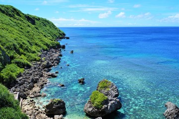 伊良部島・サバウツガーの海