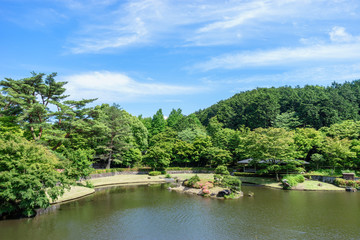 Fototapeta na wymiar 虹の郷日本庭園