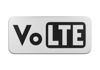Voice over LTE Sign Isolated