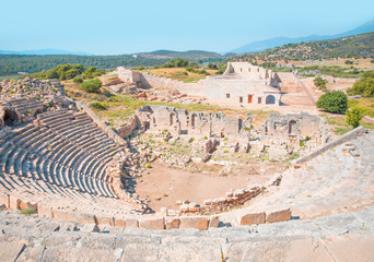 Patara Roman Gates historical Site in Antalya Turkey